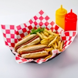 12 X 12 RD/WHT DELI PAPER 1,000CT.